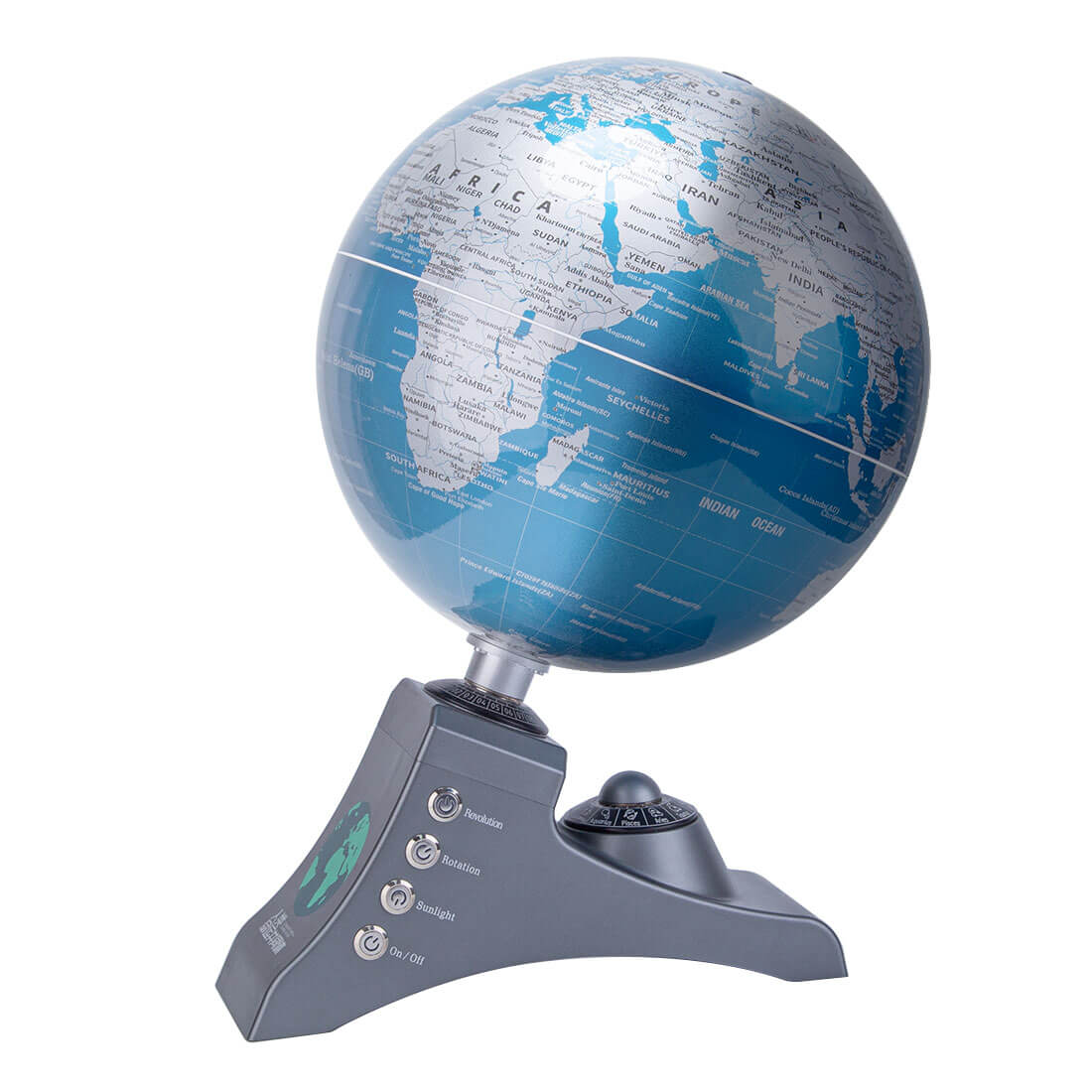 Teching Auto-Spinning Illuminated World Globe Model DM701 Brushless Motor Geography Gift
