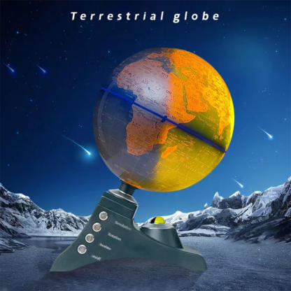 Teching Auto-Spinning Illuminated World Globe Model DM701 Brushless Motor Geography Gift