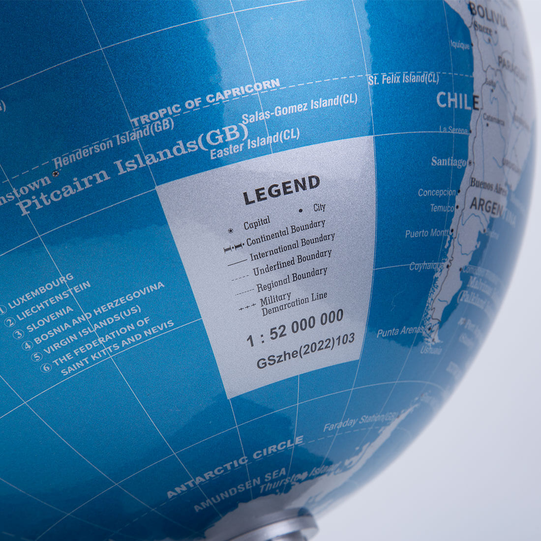 Teching Auto-Spinning Illuminated World Globe Model DM701 Brushless Motor Geography Gift