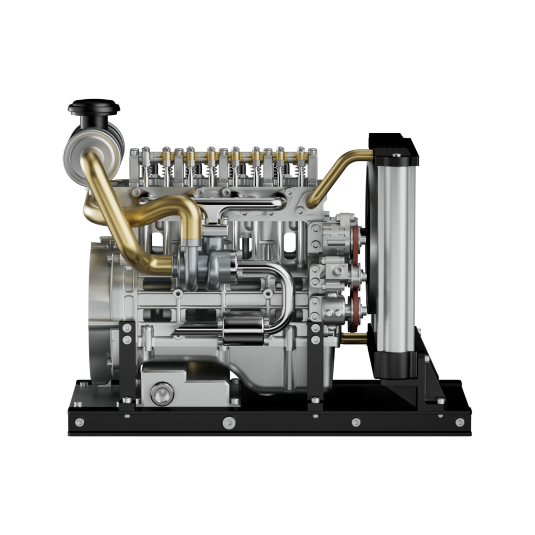 Teching DM115 1/10 Scale Metal DIY Inline 4 Cylinder Diesel Engine Model Kit