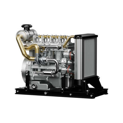 Teching DM115 1/10 Scale Metal DIY Inline 4 Cylinder Diesel Engine Model Kit-helloworld7