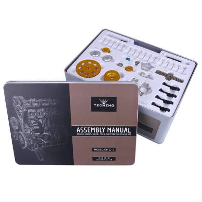 Teching DM13-L4-T Metal 4 Cylinder Engine Model DIY Assembly Kit Electric Mechanical Gift-helloworld7