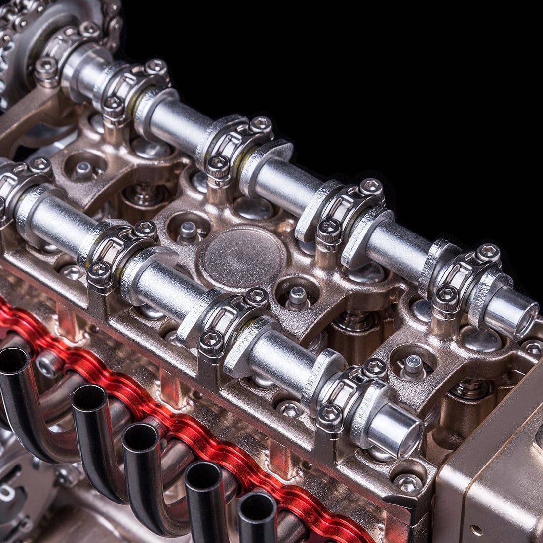Teching DM13-L4-T Metal 4 Cylinder Engine Model DIY Assembly Kit Electric Mechanical Gift-helloworld7