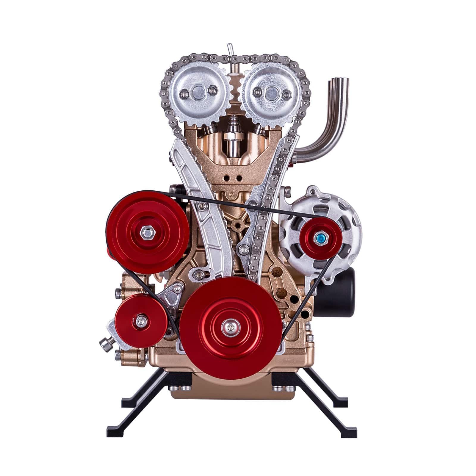 Teching DM13-L4-T Metal 4 Cylinder Engine Model DIY Assembly Kit Electric Mechanical Gift-helloworld7