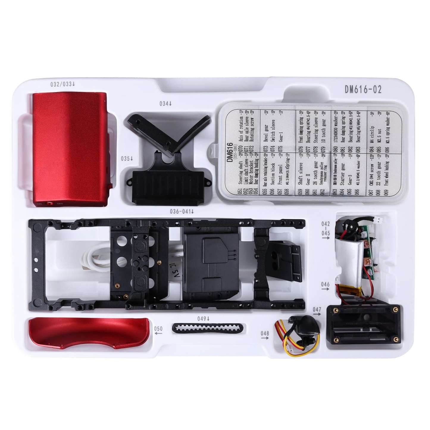Teching Full Metal RC Tractor Model Assembly Kit APP Controlled STEM Mechanical Gift
