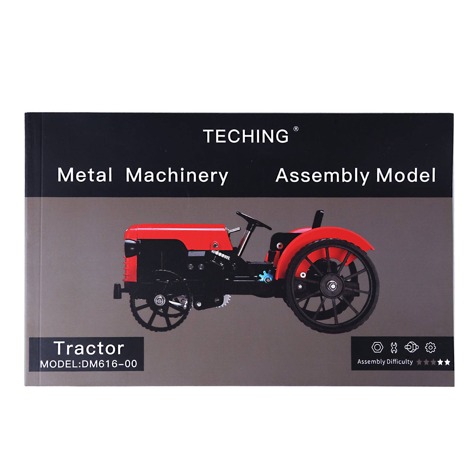 Teching Full Metal RC Tractor Model Assembly Kit APP Controlled STEM Mechanical Gift