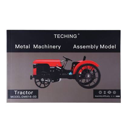 Teching Full Metal RC Tractor Model Assembly Kit APP Controlled STEM Mechanical Gift