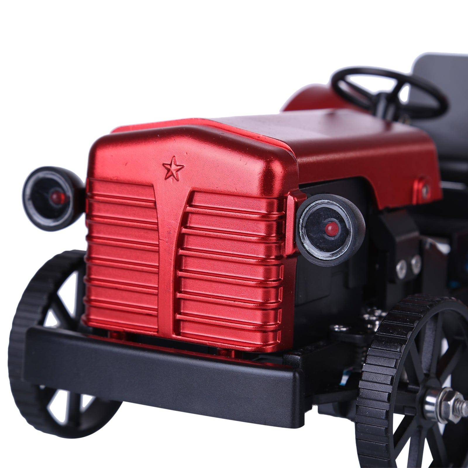 Teching Full Metal RC Tractor Model Assembly Kit APP Controlled STEM Mechanical Gift