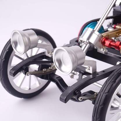 Teching Metal Single Cylinder Engine Car Model Kit DIY Mechanical Assembly Gift
