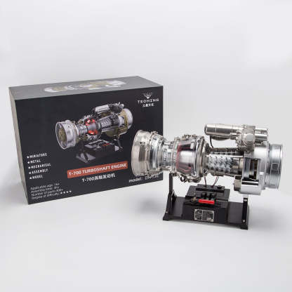 Teching T700 1/10 Scale Metal DIY Turboshaft Engine Model Kit DM136 | Aviation Gift-helloworld7