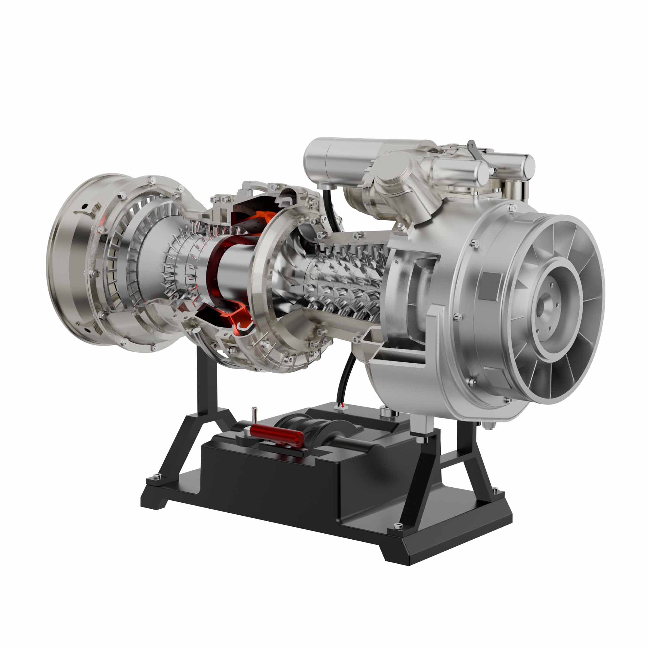 Teching T700 1/10 Scale Metal DIY Turboshaft Engine Model Kit DM136 | Aviation Gift-helloworld7
