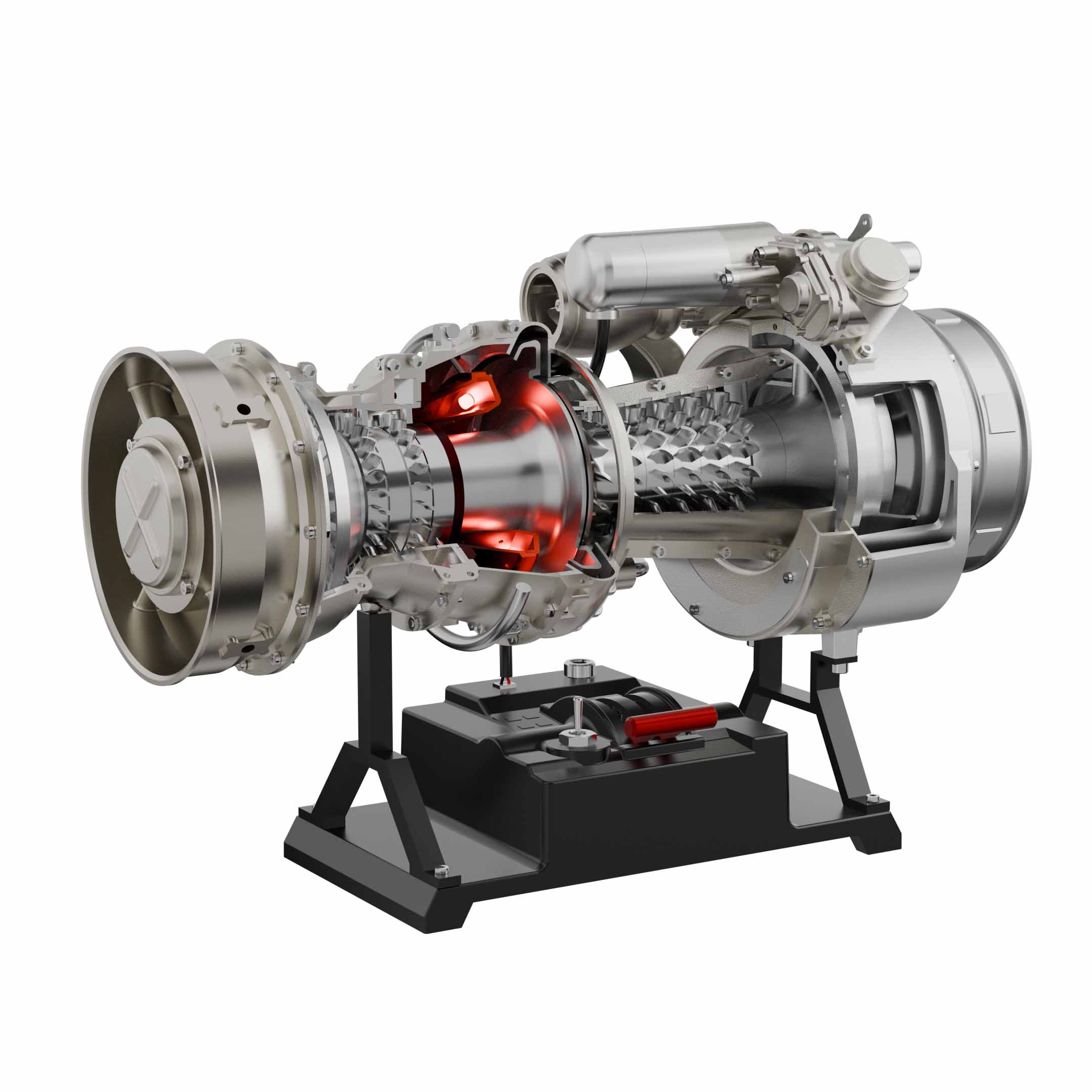 Teching T700 1/10 Scale Metal DIY Turboshaft Engine Model Kit DM136 | Aviation Gift-helloworld7