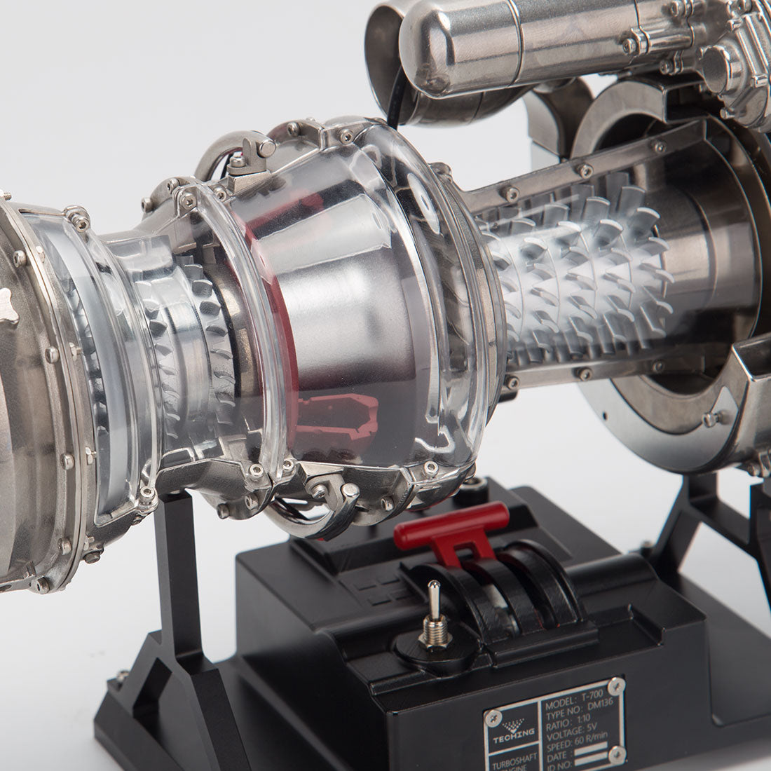 Teching T700 1/10 Scale Metal DIY Turboshaft Engine Model Kit DM136 | Aviation Gift-helloworld7