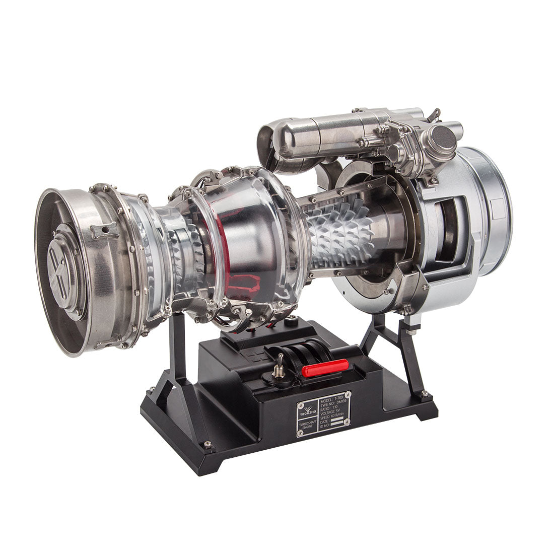 Teching T700 1/10 Scale Metal DIY Turboshaft Engine Model Kit DM136 | Aviation Gift-helloworld7