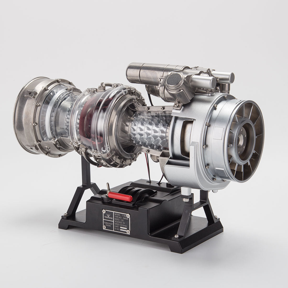 Teching T700 1/10 Scale Metal DIY Turboshaft Engine Model Kit DM136 | Aviation Gift-helloworld7