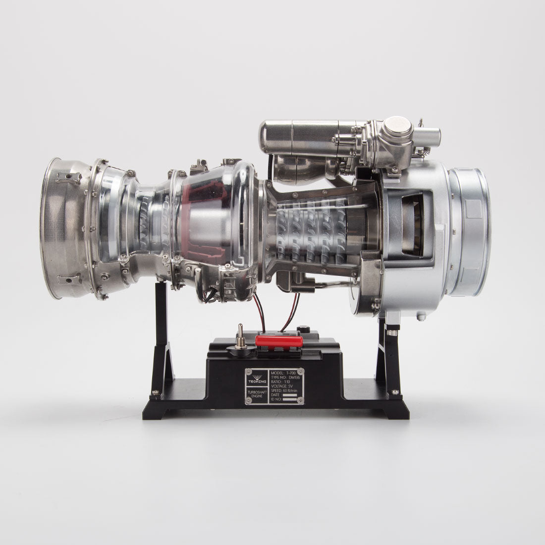 Teching T700 1/10 Scale Metal DIY Turboshaft Engine Model Kit DM136 | Aviation Gift-helloworld7