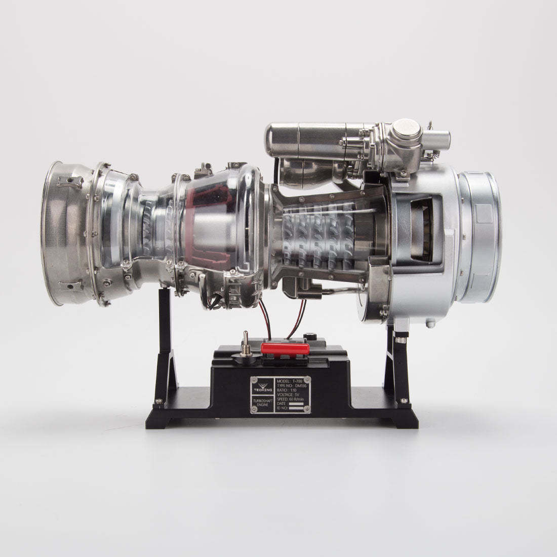 Teching T700 1/10 Scale Metal DIY Turboshaft Engine Model Kit DM136 | Aviation Gift-helloworld7
