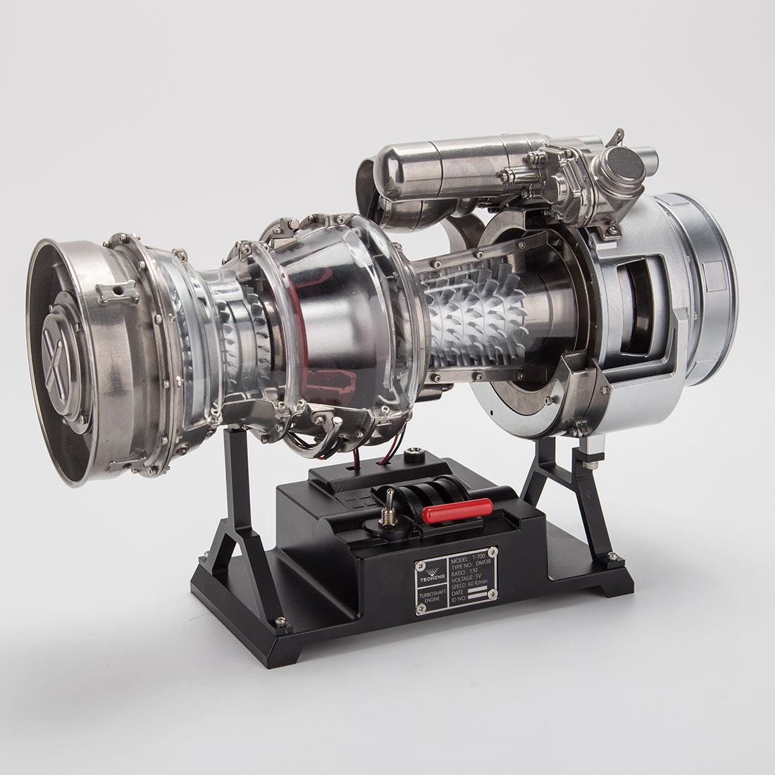 Teching T700 1/10 Scale Metal DIY Turboshaft Engine Model Kit DM136 | Aviation Gift-helloworld7