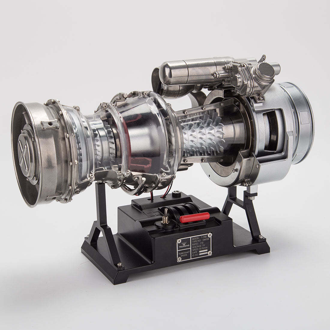 Teching T700 1/10 Scale Metal DIY Turboshaft Engine Model Kit DM136 | Aviation Gift-helloworld7