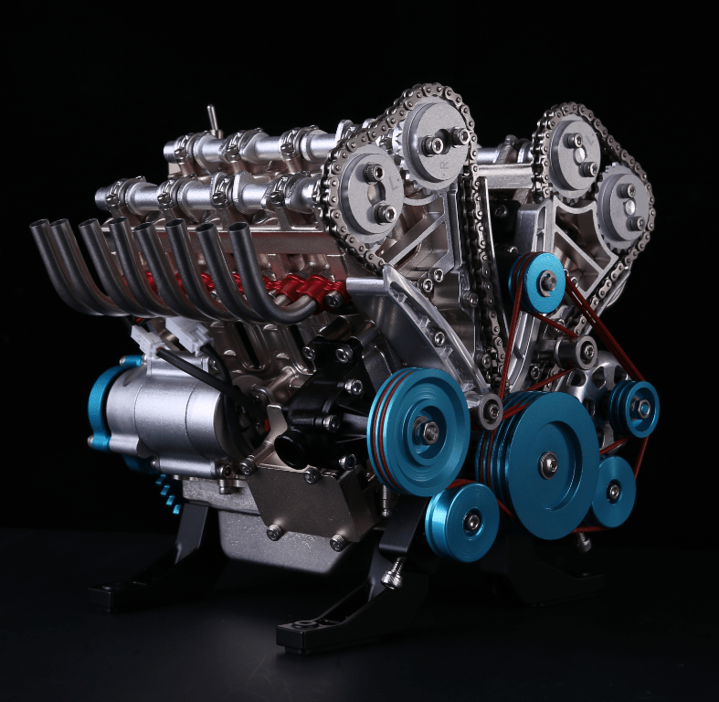 Teching V8 Mechanical Metal Assembly DIY Car Engine Model Kit (500+ Pcs)