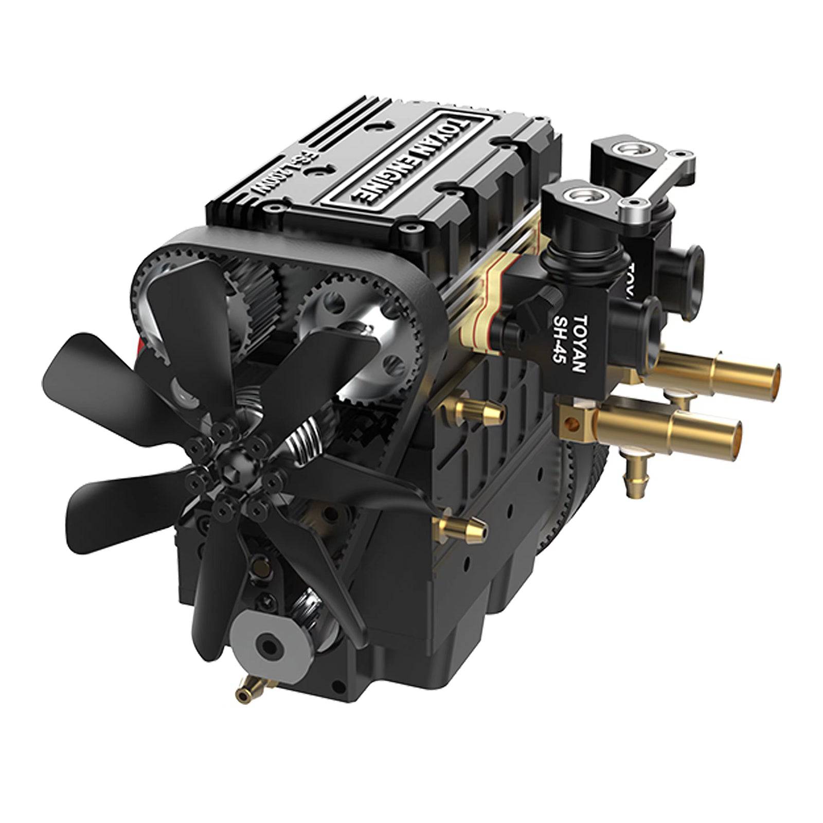 Toyan FS-L200W DIY 2 Cylinder 4 Stroke Water Cooled Nitro Engine Kit Gift-helloworld7