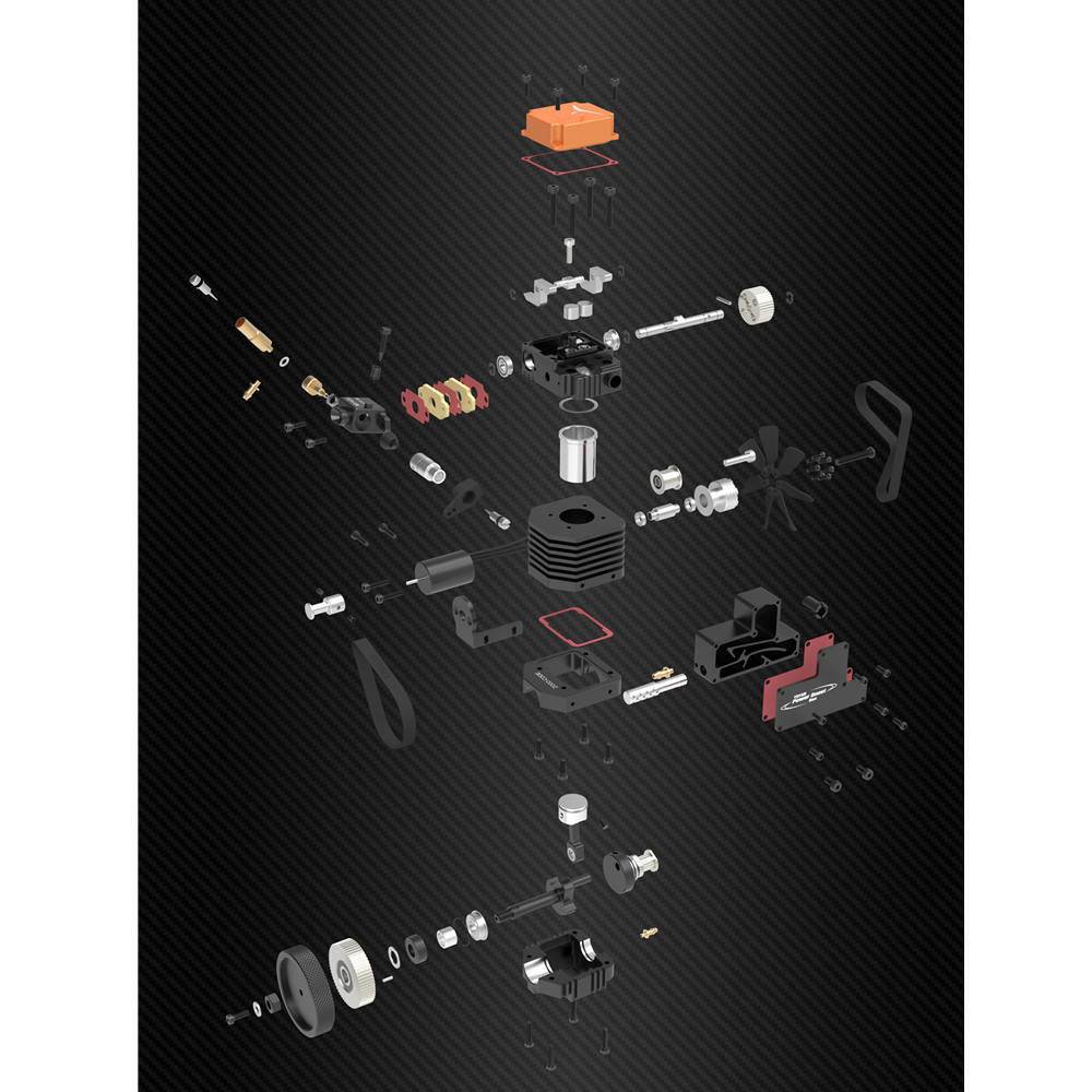 Toyan FS-S100AC DIY 4 Stroke Methanol RC Engine Kit 3.5cc Nitro Motor-helloworld7