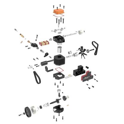 Toyan FS-S100AC DIY 4 Stroke Methanol RC Engine Kit 3.5cc Nitro Motor-helloworld7
