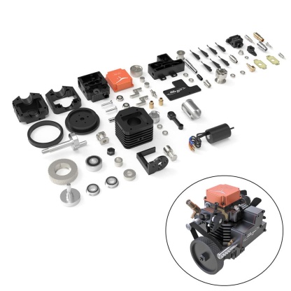 Toyan FS-S100AC DIY 4 Stroke Methanol RC Engine Kit 3.5cc Nitro Motor-helloworld7