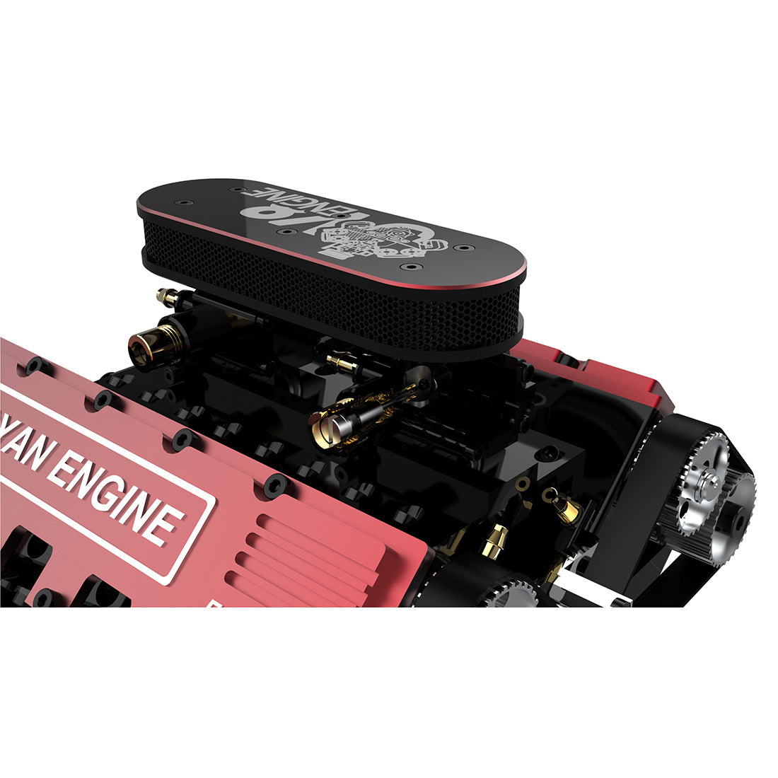 Toyan FS-V800 28cc V8 Nitro Engine Model DIY Kit with Supercharger-helloworld7