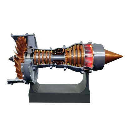 Trent 900 Turbofan Engine Model Kit with LED Lights and Throttle Control-helloworld7