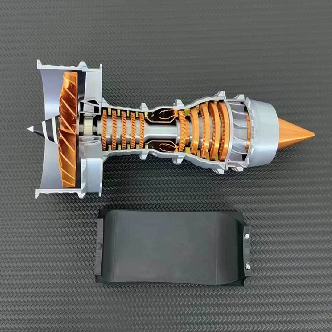 Trent 900 Turbofan Engine Model Kit with LED Lights and Throttle Control-helloworld7