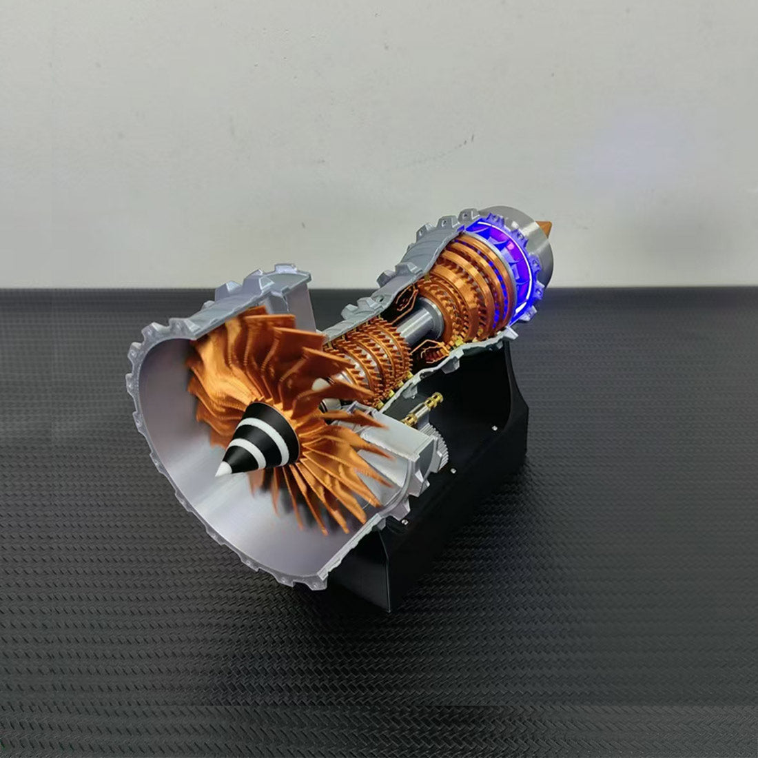 Trent 900 Turbofan Engine Model Kit with LED Lights and Throttle Control-helloworld7