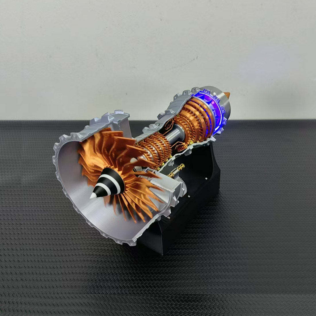 Trent 900 Turbofan Engine Model Kit with LED Lights and Throttle Control-helloworld7
