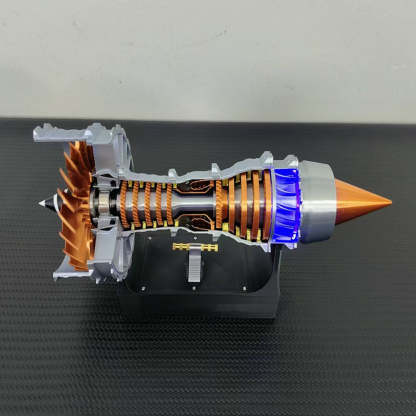 Trent 900 Turbofan Engine Model Kit with LED Lights and Throttle Control-helloworld7
