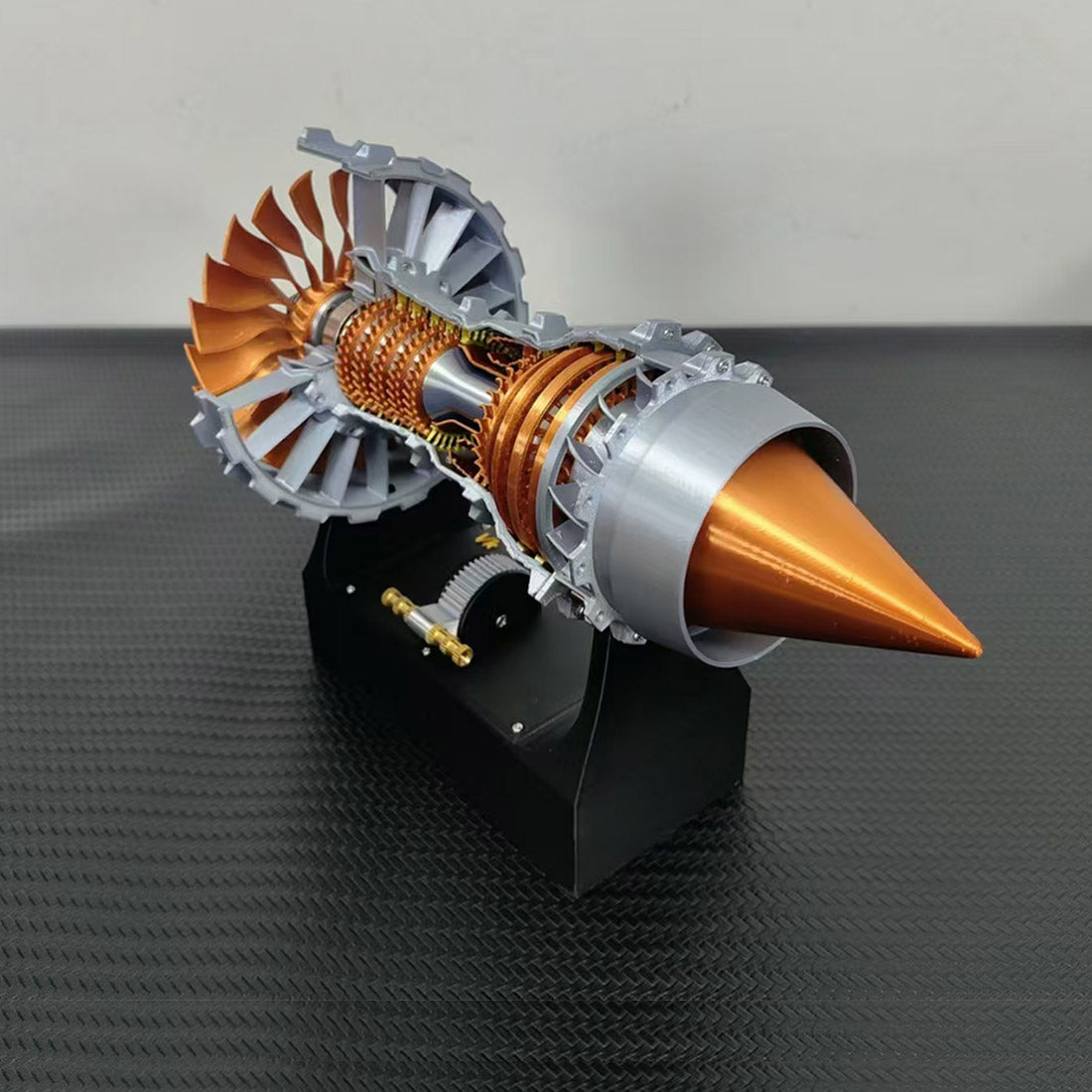 Trent 900 Turbofan Engine Model Kit with LED Lights and Throttle Control-helloworld7