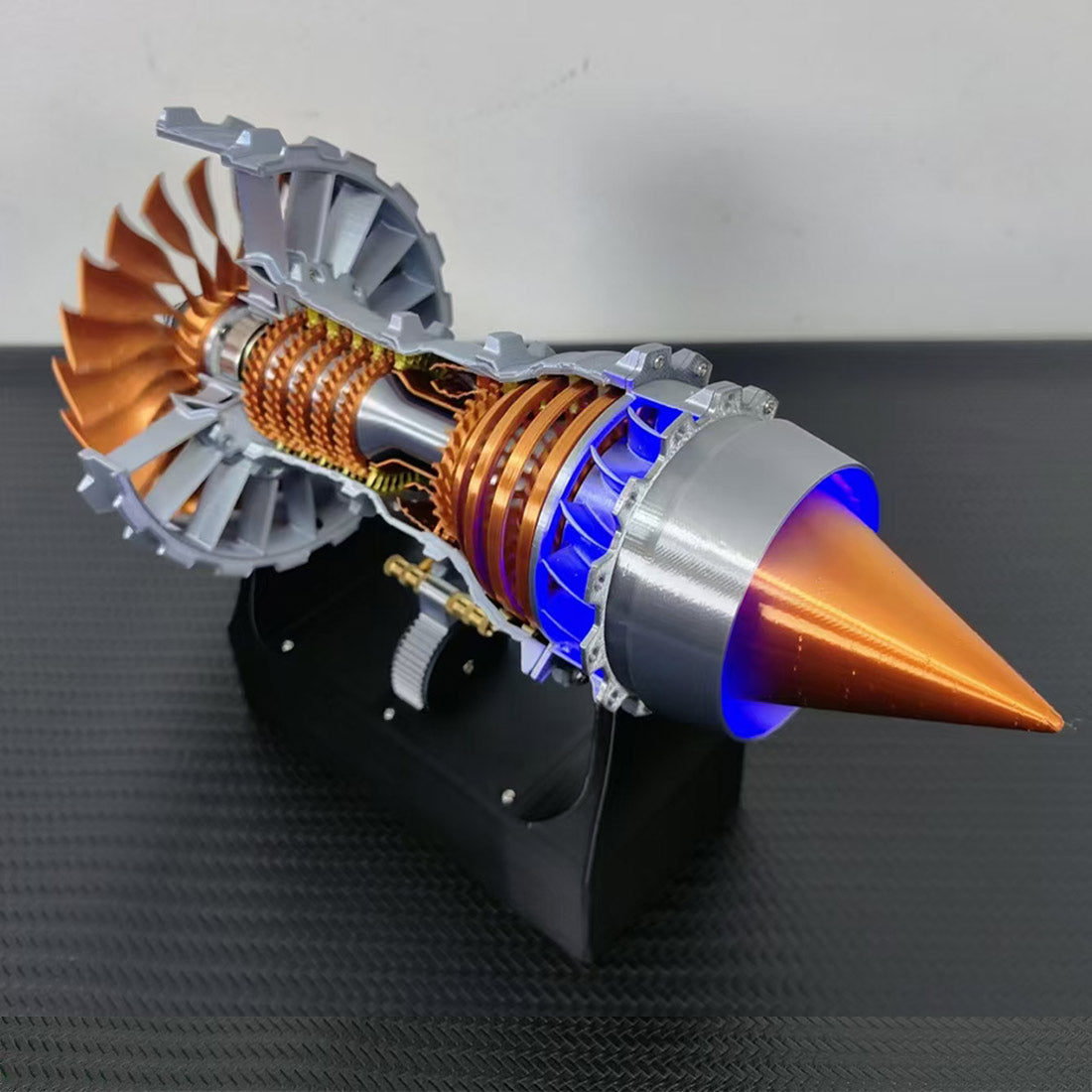 Trent 900 Turbofan Engine Model Kit with LED Lights and Throttle Control-helloworld7