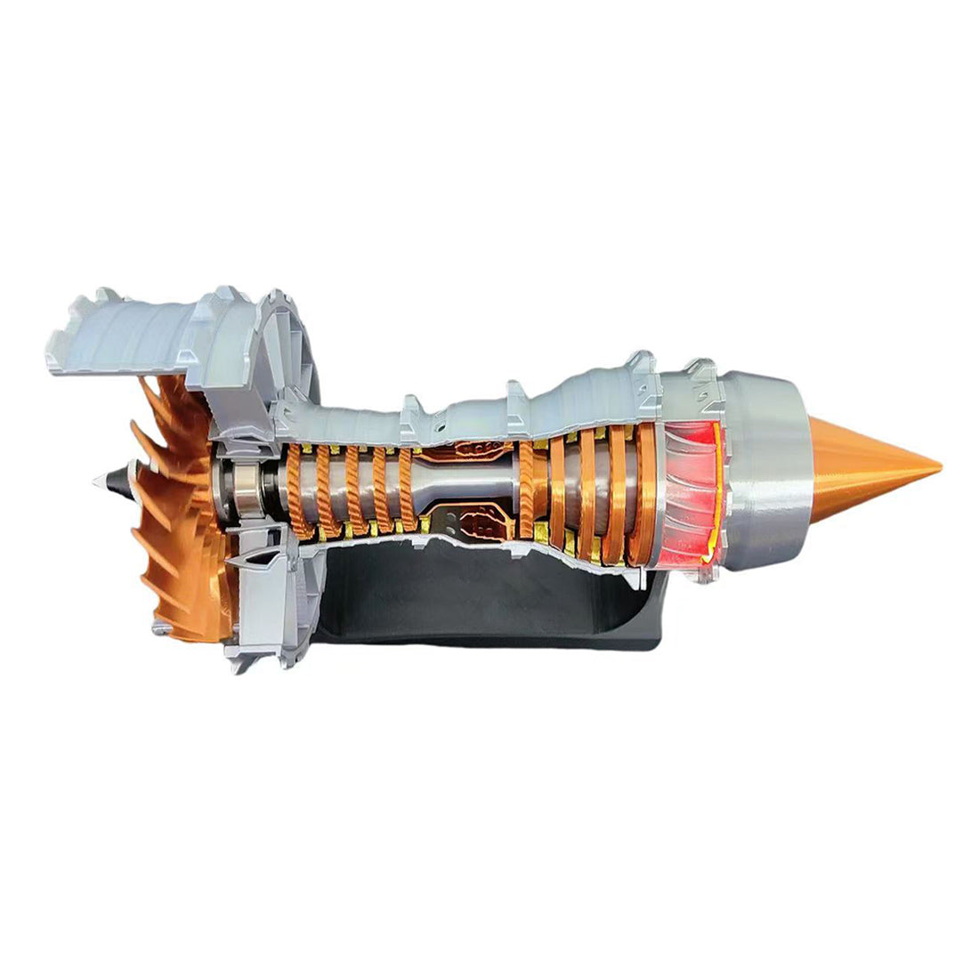 Trent 900 Turbofan Engine Model Kit with LED Lights and Throttle Control-helloworld7