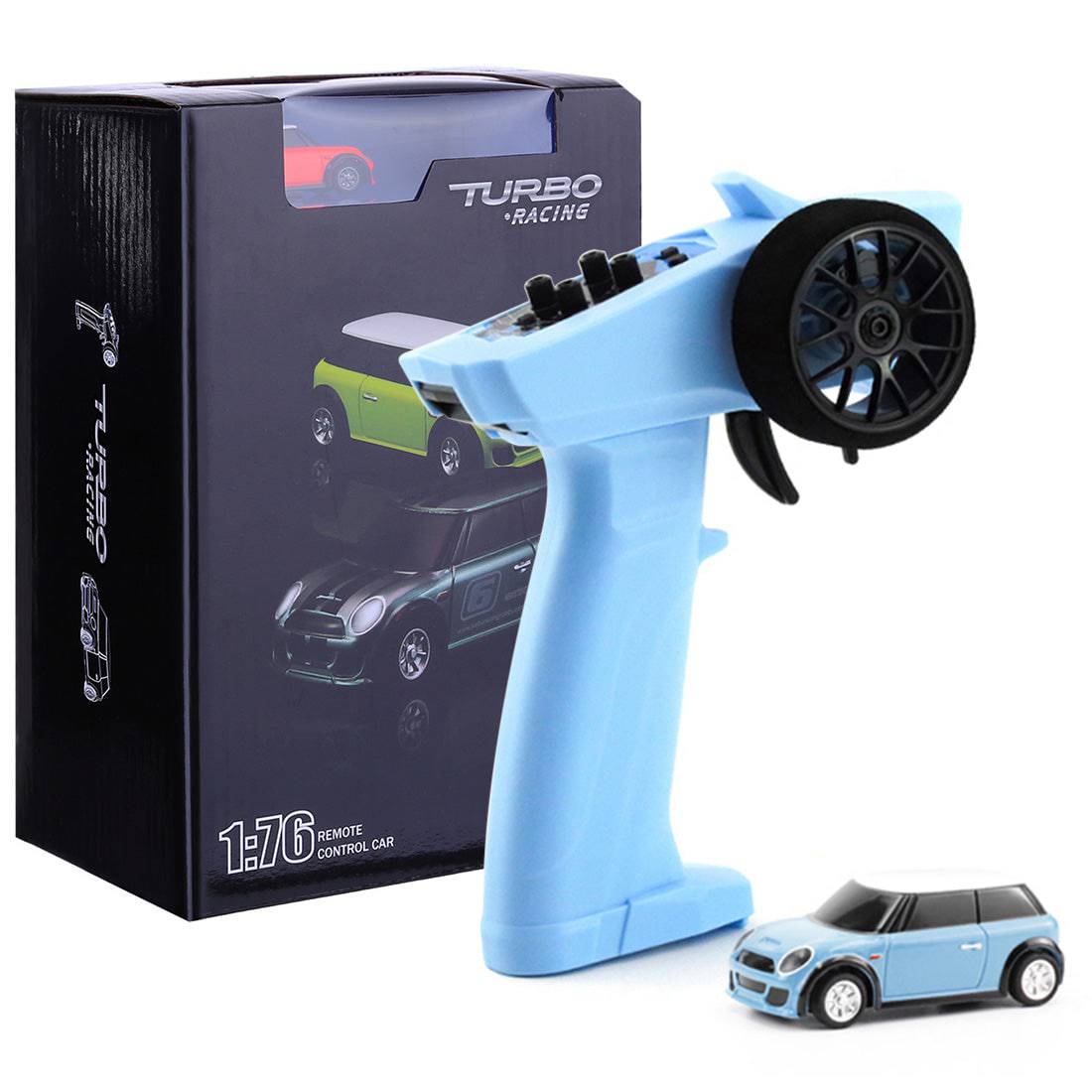 Turbo Racing 1/76 Scale Full Proportional Mini Electric RC Car RTR with P31 Remote
