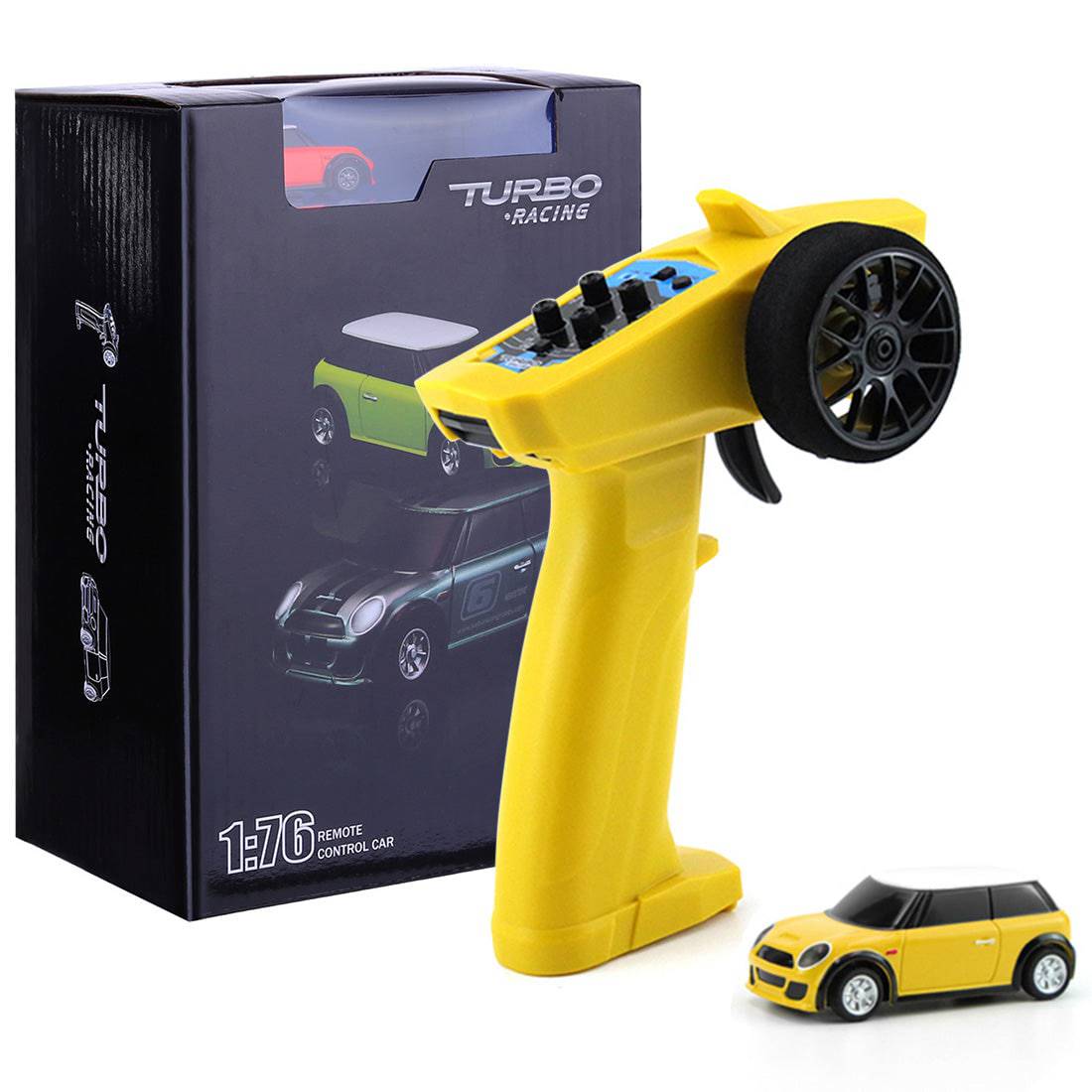 Turbo Racing 1/76 Scale Full Proportional Mini Electric RC Car RTR with P31 Remote