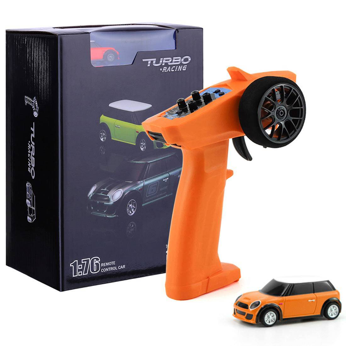 Turbo Racing 1/76 Scale Full Proportional Mini Electric RC Car RTR with P31 Remote
