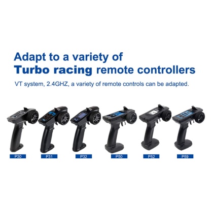 Turbo Racing 1/76 Scale Full Proportional Mini Electric RC Car RTR with P31 Remote