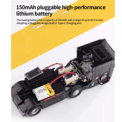Turbo Racing 1/76 Scale Micro RC Tractor Truck RTR Proportional Control Desktop Car-helloworld7