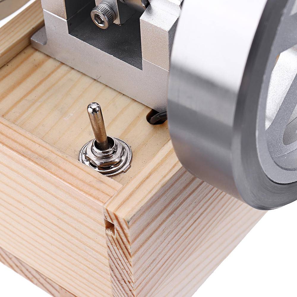 Upgraded Full Metal Hit and Miss Gas Engine Model with Wooden Base | 1200RPM Mechanical STEM Gift