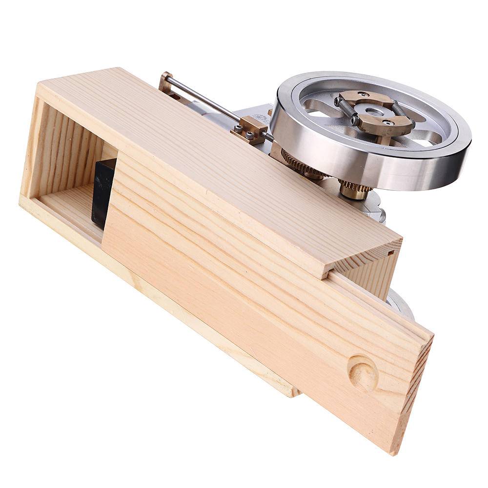 Upgraded Full Metal Hit and Miss Gas Engine Model with Wooden Base | 1200RPM Mechanical STEM Gift