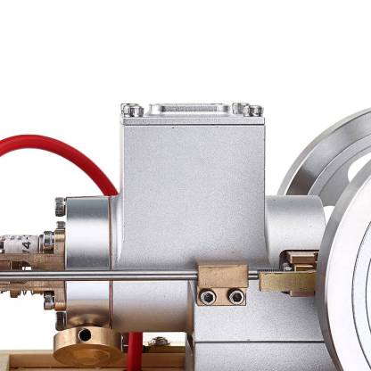 Upgraded Full Metal Hit and Miss Gas Engine Model with Wooden Base | 1200RPM Mechanical STEM Gift