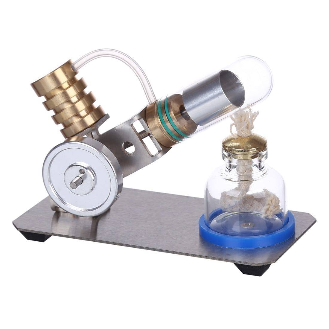 V Shape Stirling Engine Model Metal Physics Science Experiment Gift