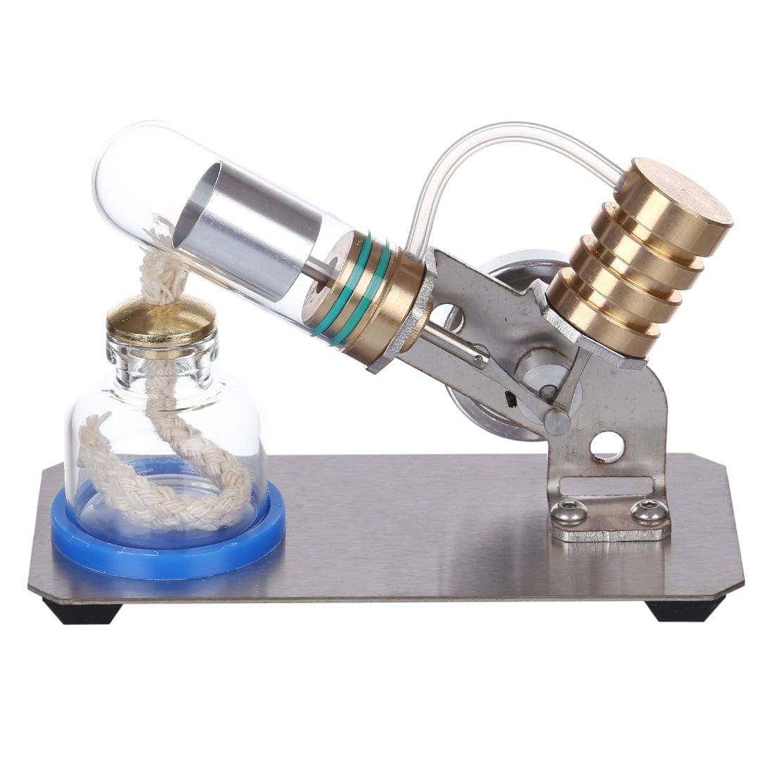 V Shape Stirling Engine Model Metal Physics Science Experiment Gift