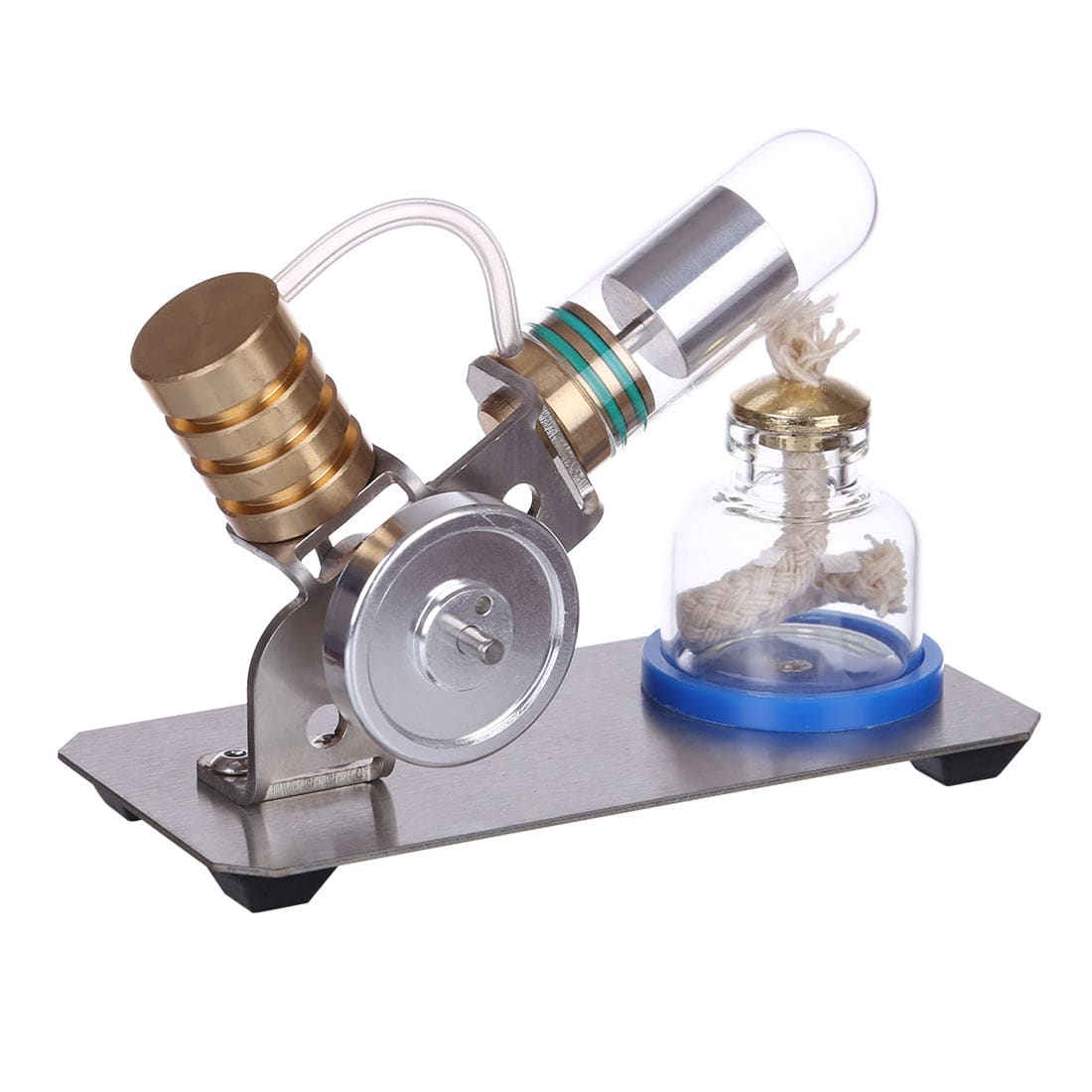 V Shape Stirling Engine Model Metal Physics Science Experiment Gift
