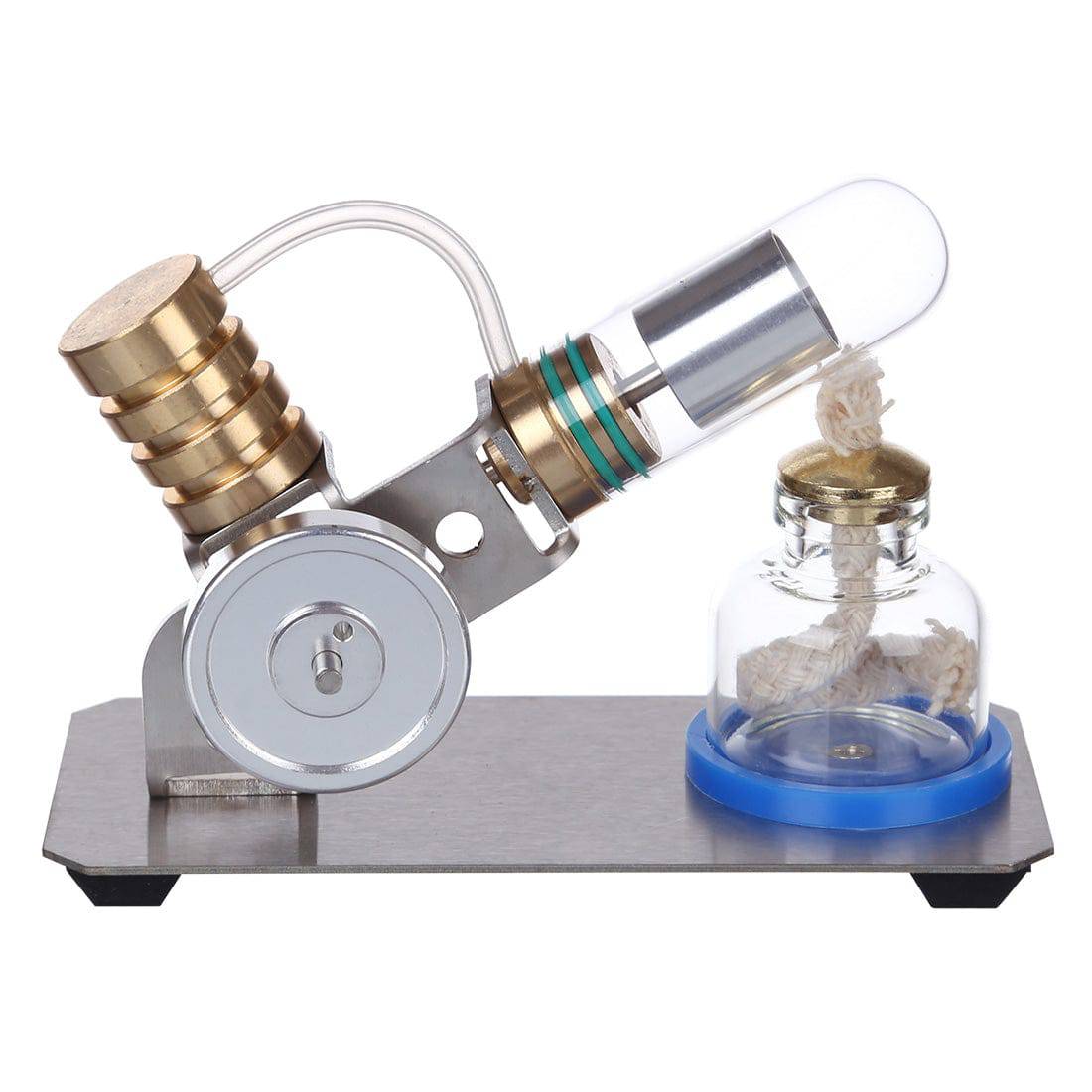 V Shape Stirling Engine Model Metal Physics Science Experiment Gift