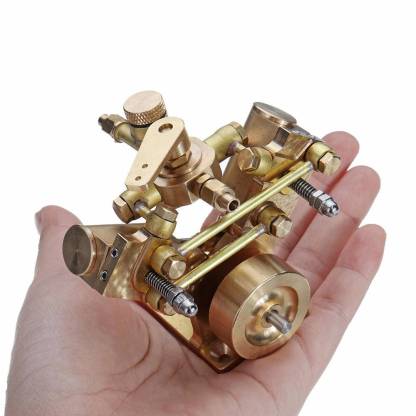 V-Shape Twin Cylinder Mini Pure Copper Steam Engine Model